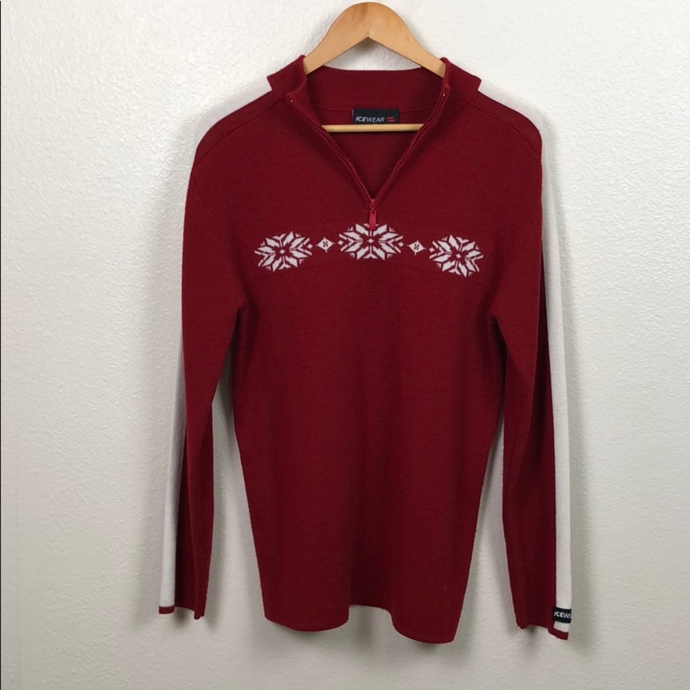 Icewear Quarter-Zip Christmas Pullover Sweater